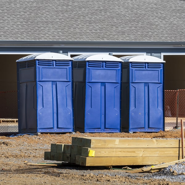 what is the expected delivery and pickup timeframe for the portable toilets in Newton WV